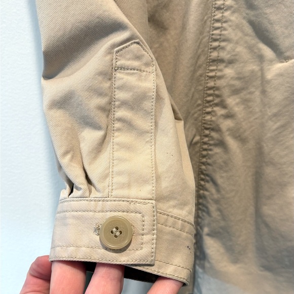 Club Monaco Tan Utility Coat, Small, patch pockets, cotton w/slight stretch - Picture 8 of 8